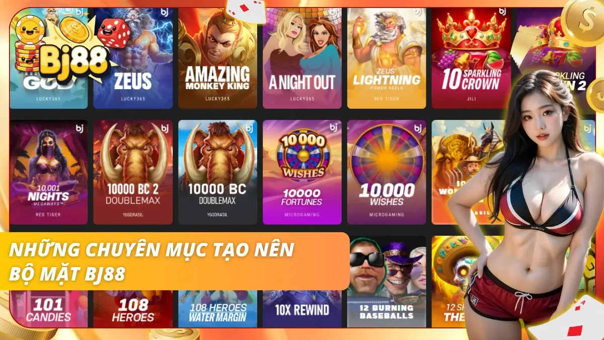 Các hạng mục chính góp phần định hình trải nghiệm tổng thể